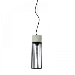 Φωτιστικό Οροφής 4406 12x40cm 1xΕ27 Black-Grey Inlight