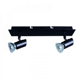 Φωτιστικό Οροφής-Σποτ 9078-2 23x7cm 2xGU10 Black Inlight