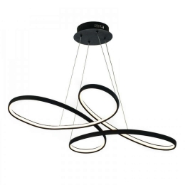 Φωτιστικό Οροφής Led 6150 L100cm 4200Lm Black Inlight Μέταλλο,Ακρυλικό
