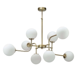Φωτιστικό Οροφής 6169-8 90x85 8xG9 Gold Inlight Μέταλλο,Γυαλί