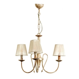 Φωτιστικό Οροφής 5308-3 50x40cm 3xE14 Antique White Inlight Μέταλλο,Ύφασμα