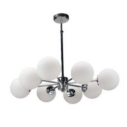 Φωτιστικό Οροφής 5321-8 75cm 75cm 8xG9 Chrome Inlight Μέταλλο,Γυαλί