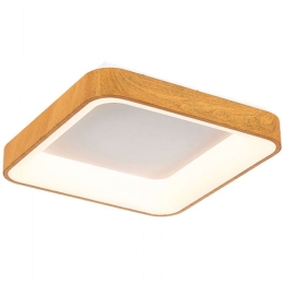 Πλαφονιέρα Οροφής 42174-Β 48cm Led 3850Lm 48W 4000K Brown-White Inlight