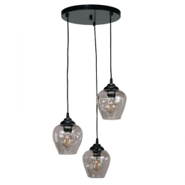 Φωτιστικό Οροφής 4474-3 30x90cm 3xE27 Black Inlight