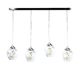 Φωτιστικό Οροφής Ράγα 4474-4 80cm 5xE27 Nickel Inlight