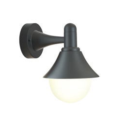 Φωτιστικό Τοίχου Rabun 80202514 E27 24.5x23.5cm Black ItLighting