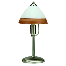 Φωτιστικό Επιτραπέζιο 3432 18x34cm 1xE14 Brown-Nickel Inlight