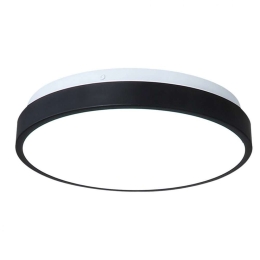 Φωτιστικό Οροφής 42014 Φ25cm Led 900Lm 12W 4000K Black Inlight