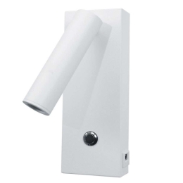 Φωτιστικό Τοίχου - Απλίκα 43037-WH 6x17cm Led 3W 3000K White Inlight