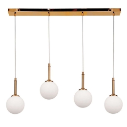 Φωτιστικό Οροφής - Ράγα 4016-4-RAIL 80x110cm 4xG9 Gold-White Inlight