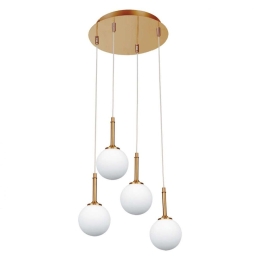 Φωτιστικό Οροφής 4016-4-ROSETTE 30x110cm 4xG9 Gold-White Inlight