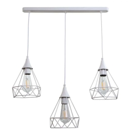 Φωτιστικό Οροφής - Ράγα 4024-3-WH-RAIL 60x26cm 3xE27 White Inlight