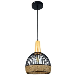 Φωτιστικό Οροφής 4027-Β 20x30cm 1xE27 Black-Brown Inlight