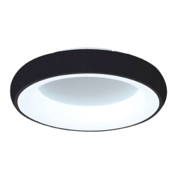 Φωτιστικό Οροφής 42020-Α-Black 60x8cm Dim Led 8200Lm 110W 3000K/4000K/6000K Black-White Inlight