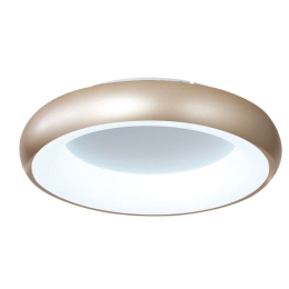 Φωτιστικό Οροφής 42021-A-Golden 60x8cm Dim Led 8200Lm 110W 3000K/4000K/6000K White-Gold Inlight
