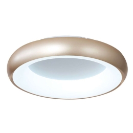 Φωτιστικό Οροφής 42021-B-Golden 40x8cm Dim Led 4050Lm 54W 3000K/4000K/6000K White-Gold Inlight