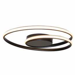 Φωτιστικό Οροφής 42027-BL 55cm Led 2900Lm 36W 3000K Black Inlight