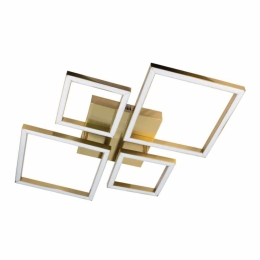 Φωτιστικό Οροφής 6051-GL 65cm Dim Led 5600Lm 70w 3000K/4000K/6000K Gold Inlight