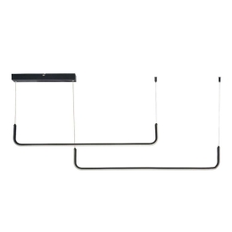 Φωτιστικό Οροφής - Ράγα 6052-BL 145cm Led 3050Lm 38W 3000K Black Inlight