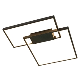 Φωτιστικό Οροφής 6065-BL 45cm Dim Led 3050Lm 38W Black Inlight