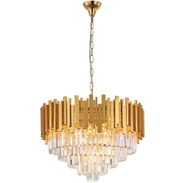 Φωτιστικό Οροφής 6068-8 60x43cm 8xE14 Clear-Gold Inlight