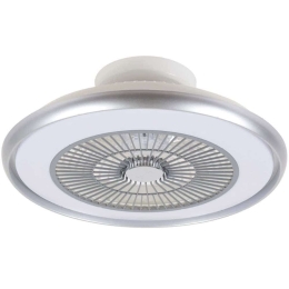 Ανεμιστήρας Οροφής Donner 101000150 Με Φως Led Και Τηλεχειριστήριο Φ55x20cm 36W Silver Inlight Διάμετρος 55cm