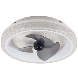 Ανεμιστήρας Οροφής Superior 101000210 Με Φως Led Και Τηλεχειριστήριο Φ50x27cm 35W White Inlight Διάμετρος 50cm