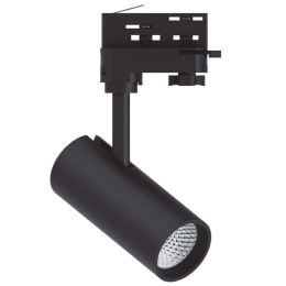 Σποτ Τριφασικής Ράγας T01001-BL Φ5,5x13x28cm Led 850lm 10W 3000K Black Inlight