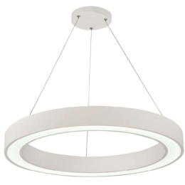 Φωτιστικό Οροφής 6073-80-WH Φ80x9cm Led 7000lm 88W White Inlight
