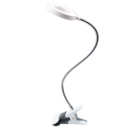 Φωτιστικό Γραφείου Με Κλιπ 7W 3044-WH 9x38cm Led 650lm 7W White Inlight