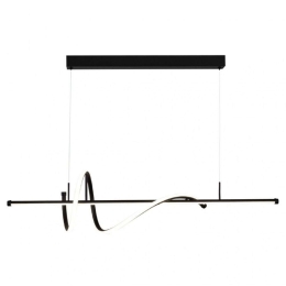 Φωτιστικό Οροφής - Ράγα 6083-BL 120cm Led 3400lm 40W Black Inlight