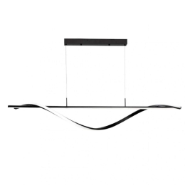Φωτιστικό Οροφής - Ράγα 6084-BL 120cm Led 3400lm 40W Black Inlight