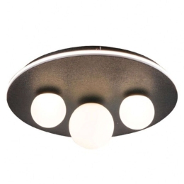 Φωτιστικό Οροφής - Πλαφονιέρα 6089-BL Φ50cm 3xG9 30W Black Inlight