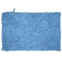 Ταπέτο Μπάνιου Velvet 02-7362 Μπλε Estia 50X80cm Πολυέστερ