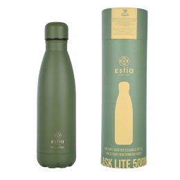 Ισοθερμικό Μπουκάλι Travel Flask 01-18061 Save Aegean 500Ml Ανοξείδωτο Ατσάλι Forest Green Estia
