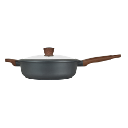 Κατσαρόλα Ρηχή 01-2404 Stone 28Cm Χυτό Αλουμίνιο Anthracite Estia 28cm Αλουμίνιο
