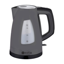 Βραστήρας Ηλεκτρικός Aroma 06-10089 1.7Lt 2200W Grey Estia Πλαστικό