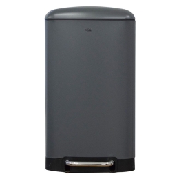 Κάδος Απορριμμάτων 01-8574 30Lt Grey Matte Estia Ανοξείδωτο Ατσάλι