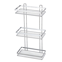 Εταζέρα 3 Θέσεων Elegant 02-8697 25x12x46cm Inox Estia Ανοξείδωτο Ατσάλι
