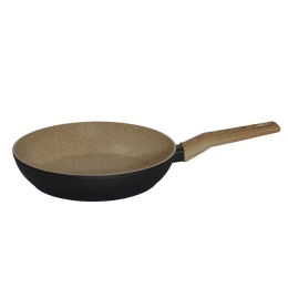 Τηγάνι Earth 01-10133 Φ26cm Beige-Black Estia 26cm Αλουμίνιο