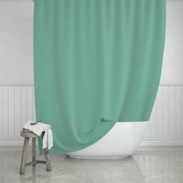 Κουρτίνα Μπάνιου 02-11314 180x200cm Green Estia 180Πx200Υ Πολυέστερ