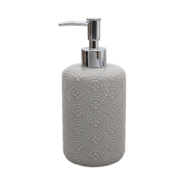 Δοχείο Κρεμοσάπουνου 02-11499 500ml Grey Estia Πηλός
