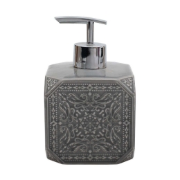 Δοχείο Κρεμοσάπουνου Feng Shui 02-11437 460ml Grey Estia Πηλός