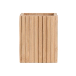 Ποτηροθήκη Τετράγωνη Essentials 02-13097 8,3x6,5x10,3cm Natural Estia Bamboo