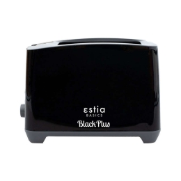 Φρυγανιέρα 2 Θέσεων Aroma 06-12250 750W 25x14x17,1cm Black Estia