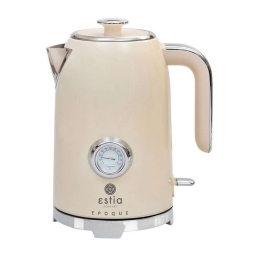 Βραστήρας Retro Epoque 06-12168 1,7Lt 2200W Cream Estia Ανοξείδωτο Ατσάλι