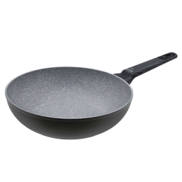 Τηγάνι Wok Cuisson 01-11093 Φ28cm Grey Estia 28cm Αλουμίνιο