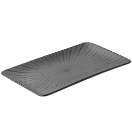 Πιατέλα Ορθογώνια Nordic 07-15770 31x21cm Black Estia Πορσελάνη