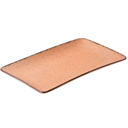 Πιατέλα Ορθογώνια Terra 07-16005 27x16cm Salmon Estia Πορσελάνη