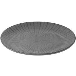 Πιάτο Ρηχό Nordic 07-15701 21cm Black Estia Πορσελάνη